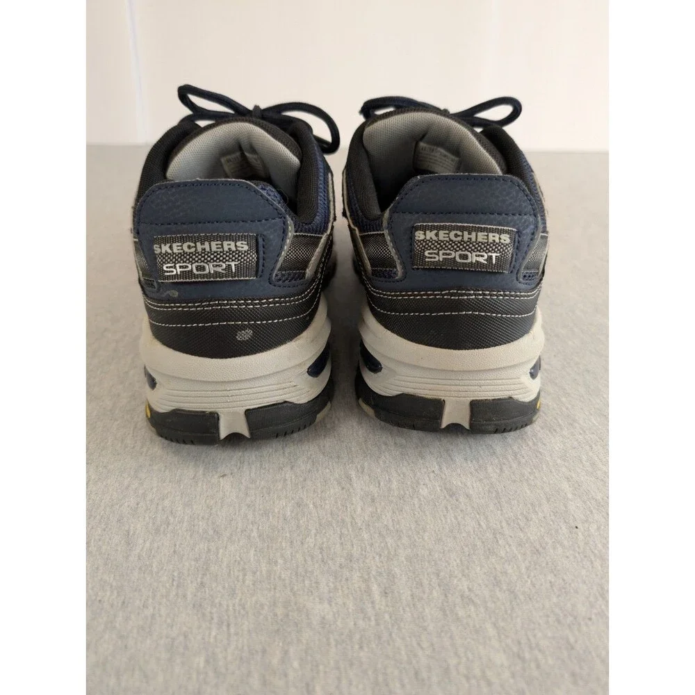 Skechers Men's Blue/Black Low Top Lace Up Athletic Sneaker Wide Fit 237145W S8.5